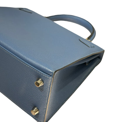 Used HERMÈS Kelly 25 Handbag Blue PHW