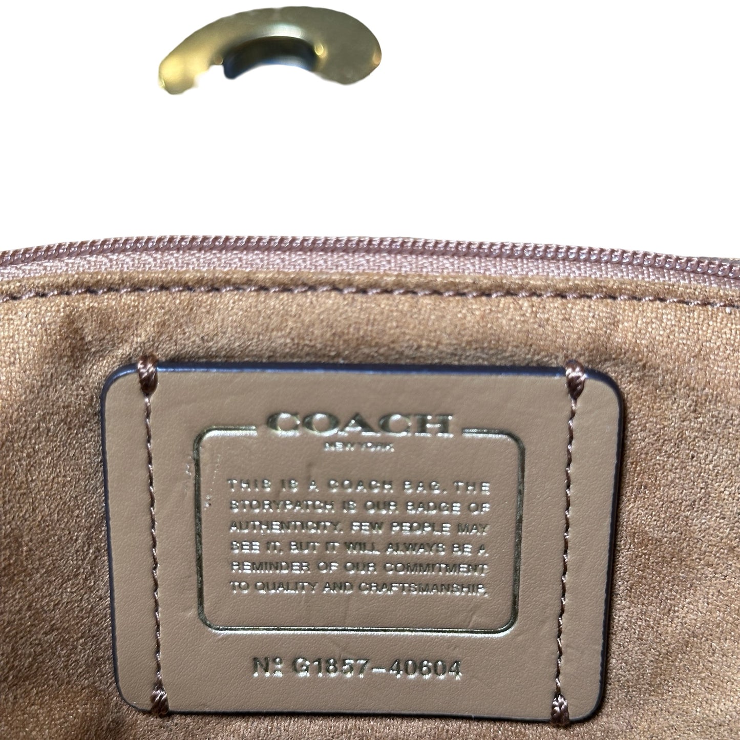 Used COACH Lambskin Leather Backpack