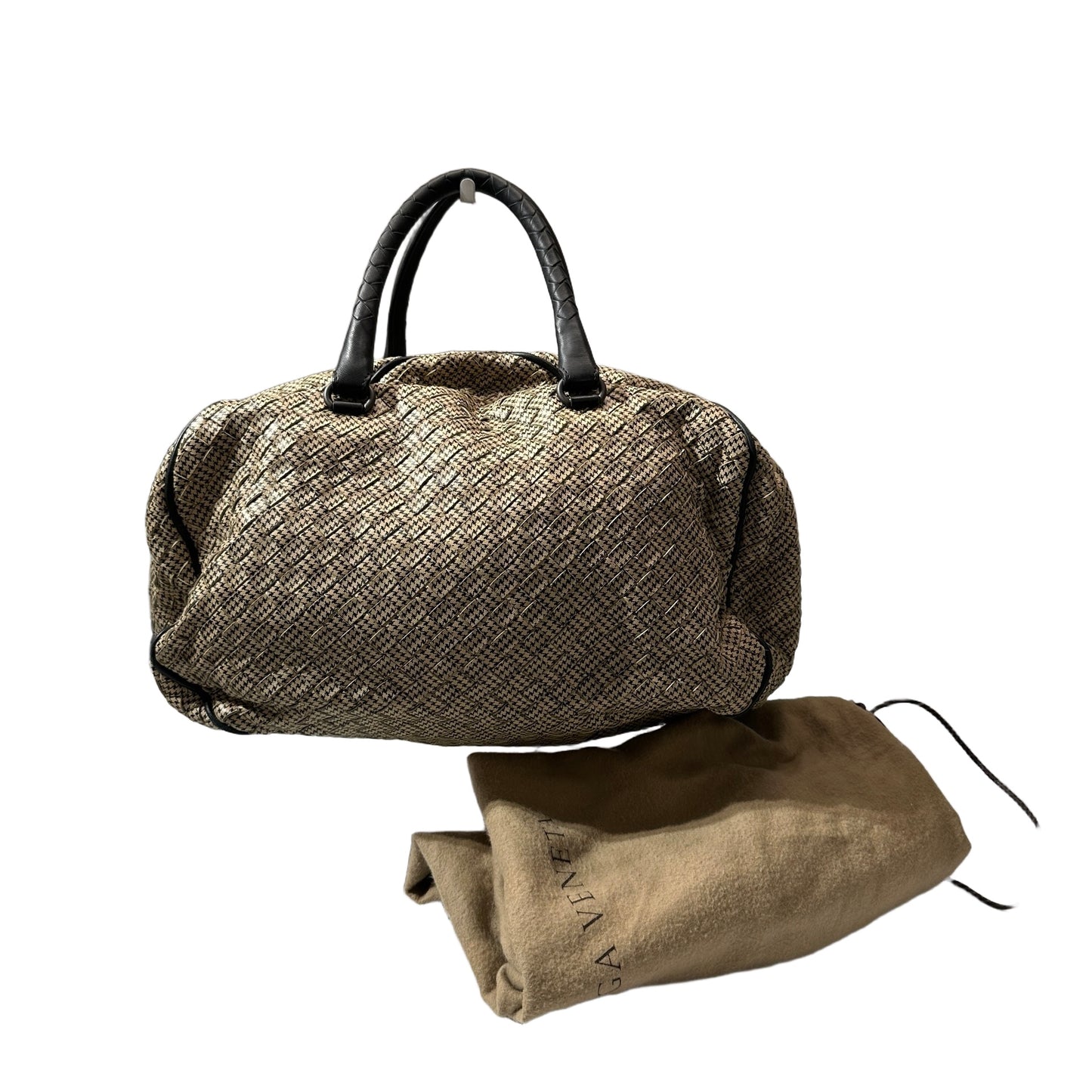 Used BOTTEGA VENETA Tote Bag Beige Black