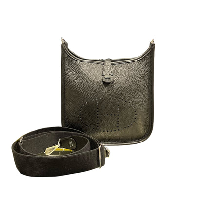 Used Hermès Evelyne Cross Body Bag Black PHW