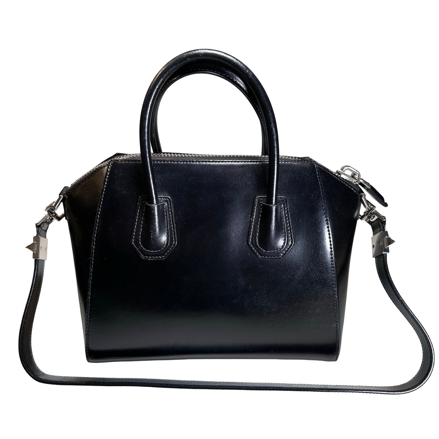 Used GIVENCHY Smooth Leather Antigona Handbag Black