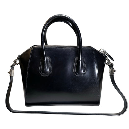 Used GIVENCHY Smooth Leather Antigona Handbag Black