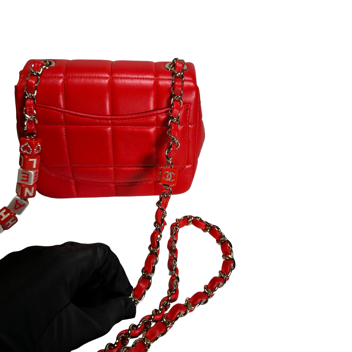 Used CHANEL Mini Flap 17cm Cross body bag Red PHW