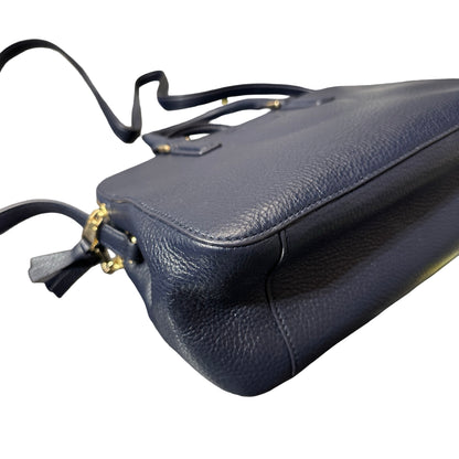Used TORY BURCH Two way shoulder Shoulder Bag Navy Blue GHW