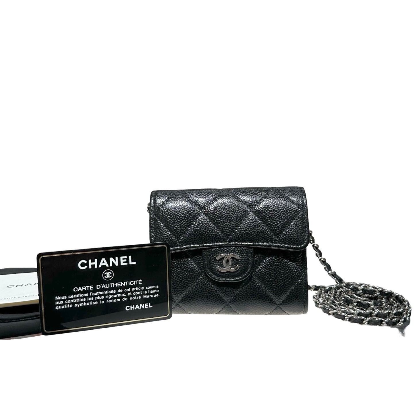 CHANEL SMALL WOC BLACK CAVIAR PHW [3000598]