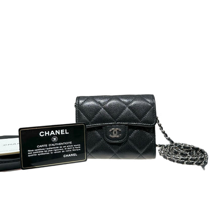 CHANEL SMALL WOC BLACK CAVIAR PHW [3000598]