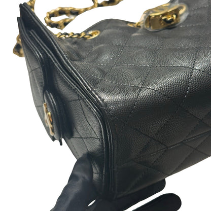 Brand New CHANEL Mini 25 Bag Shoulder Bag Black GHW
