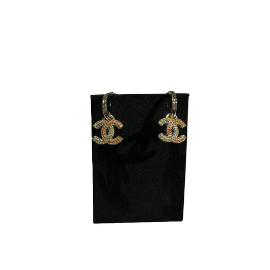 Used Chanel Earrings Multicolor