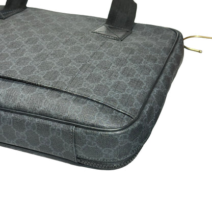 Used GUCCI GG CANVAS Handbag Briefcase Black