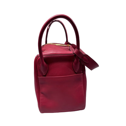 Used HERMÈS Lindy 30 Two Way Shoulder Bag Red Orange (93) GHW