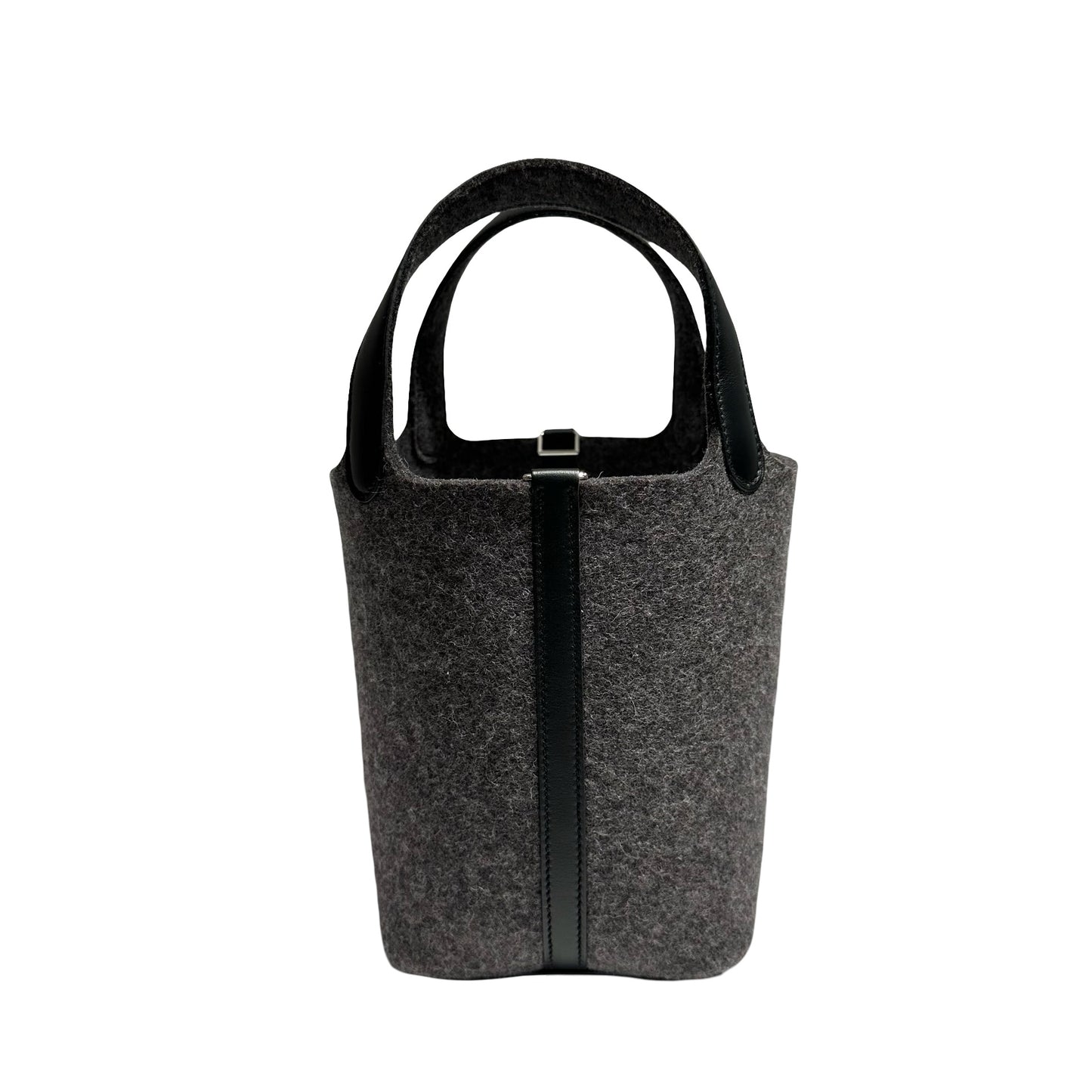 HERMES PICOTIN 18 WOOL GRIS MOYEN PHW [3000162]