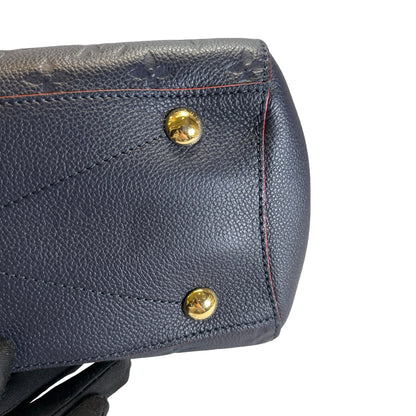 Used LOUIS VUITTON Monogram Empreinte Montaigne Handbag Black Red