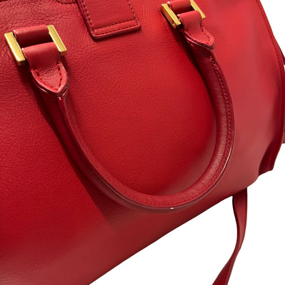 Used SAINT LAURENT Two Way Shoulder Bag Red GHW