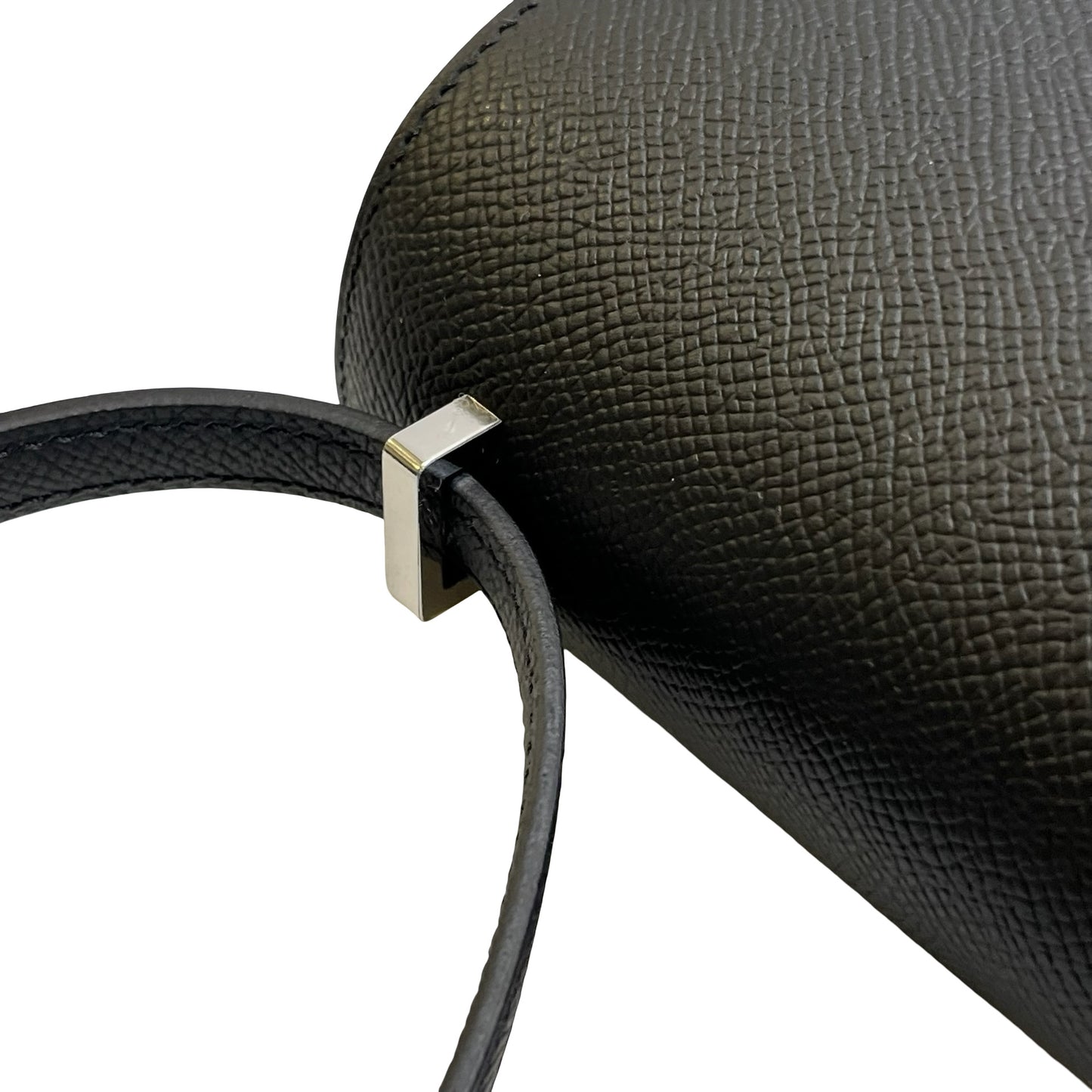 Brand New HERMES Epsom Mini Constance Shoulder Bag Black PHW