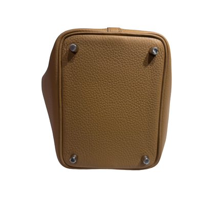 HERMES PICOTIN 18 BISCUIT BROWN PHW [3000222]