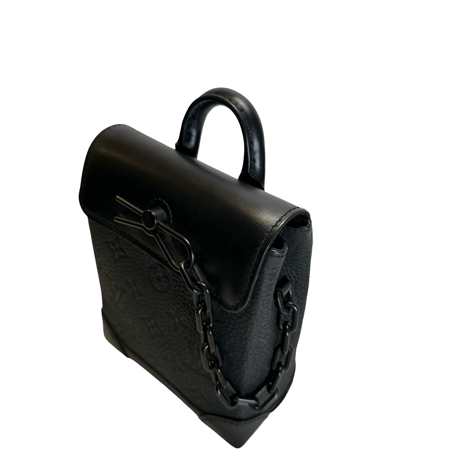 Used LOUIS VUITTON Monogram Leather Shoulder bag Backpack Black