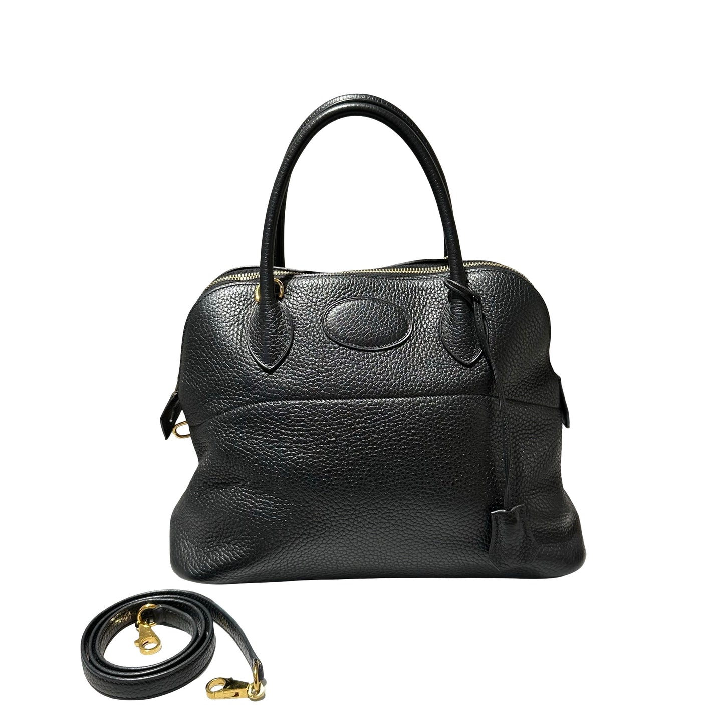 Hermès Bolide 31 Two Way Shoulder Bag Black GHW