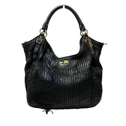 Stripe Lambskin Pleated tote bag Chain Shoulder Bag [101509]