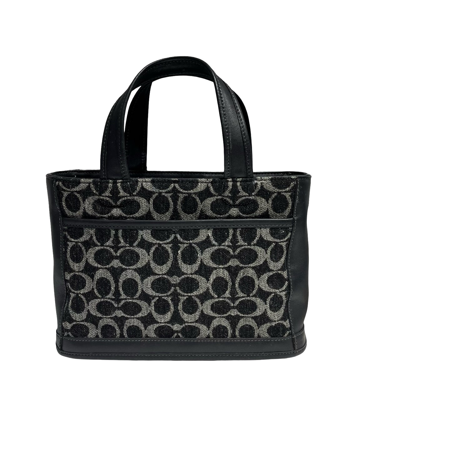 COACH BLACK CANVAS HAND BAG [3000664]