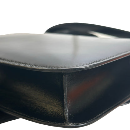 Used HERMES Box Calfskin Constance 24 Shoulder Bag Black Gold