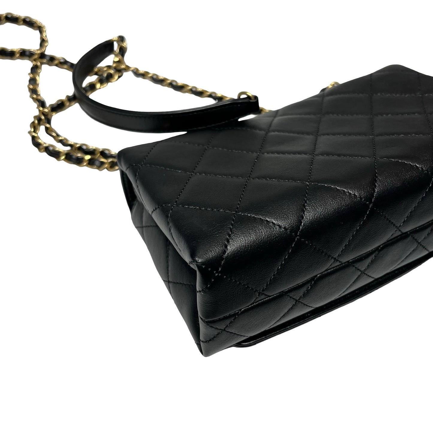 Used CHANEL Cross Body Bag Black GHW