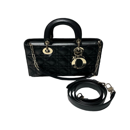 DIOR D-Joy Medium Handbag Black GHW