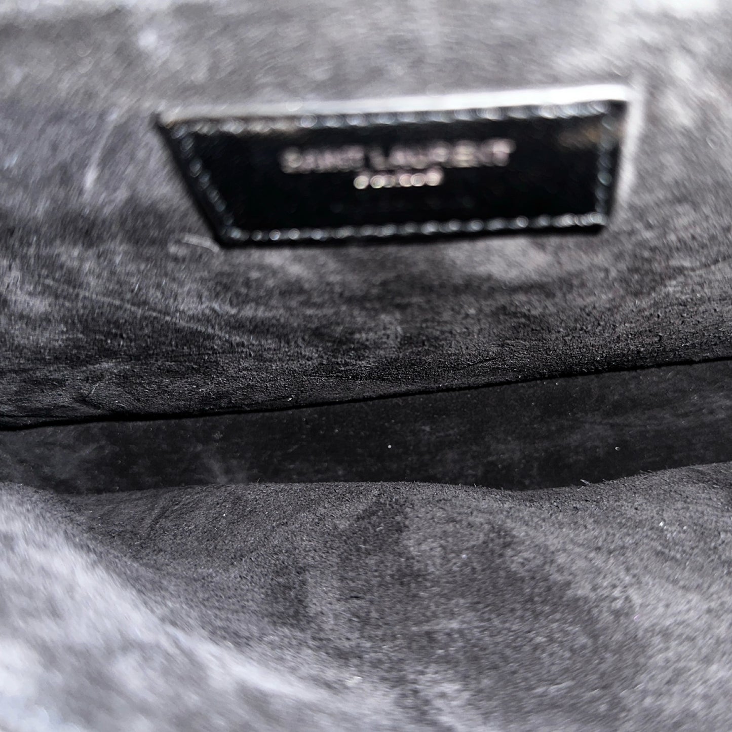 Used SAINT LAURENT Calfskin Leather Charlotte Messenger Two Way Shoulder Bag