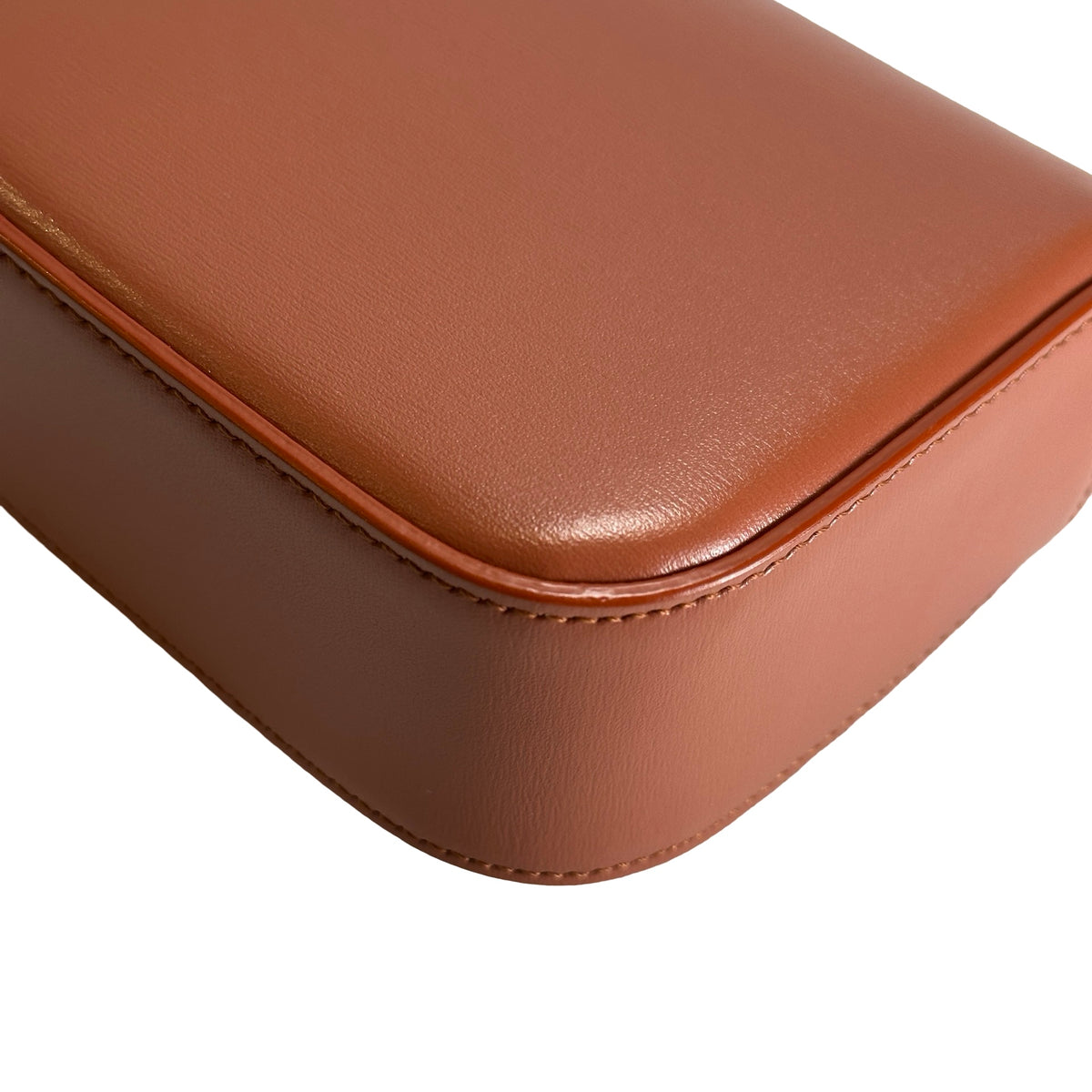 Used CELINE Leather Triomphe Teen Crossbody Bag Brown