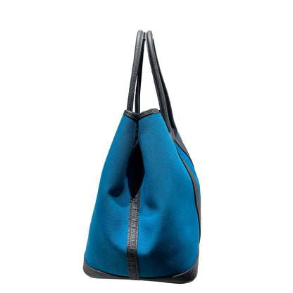 Used HERMÈS Canvas Leather GP36 Tote Bag Green PHW
