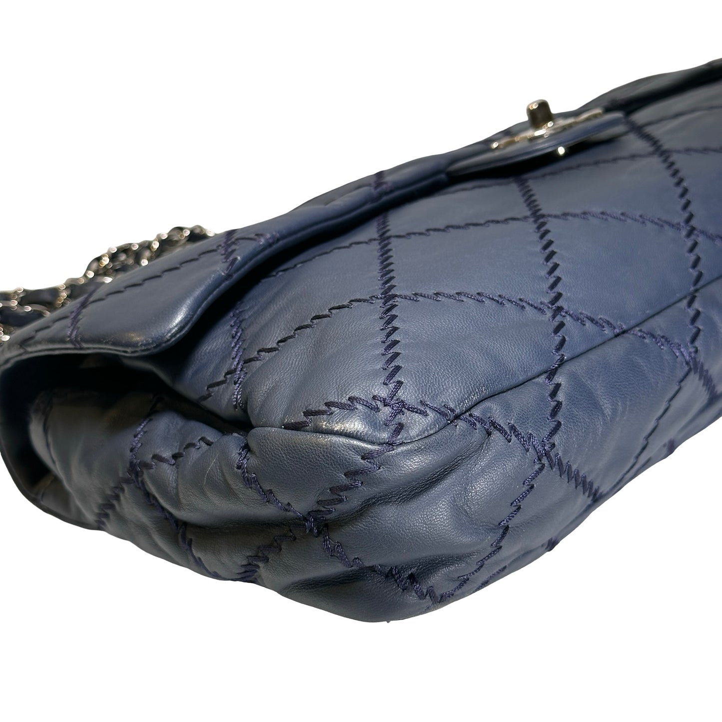 Used CHANEL Ultimate Stitch Flap Bag Wild Stitch Chain Shoulder Bag Navy PHW