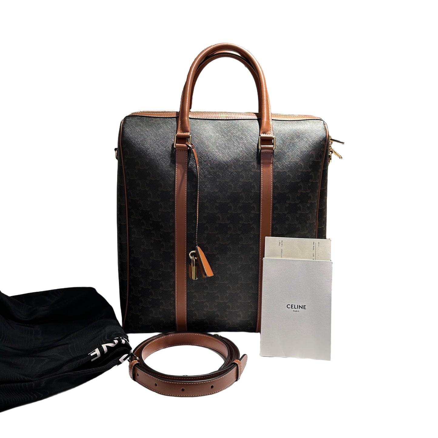 Used CELINE Handbag Brown GHW