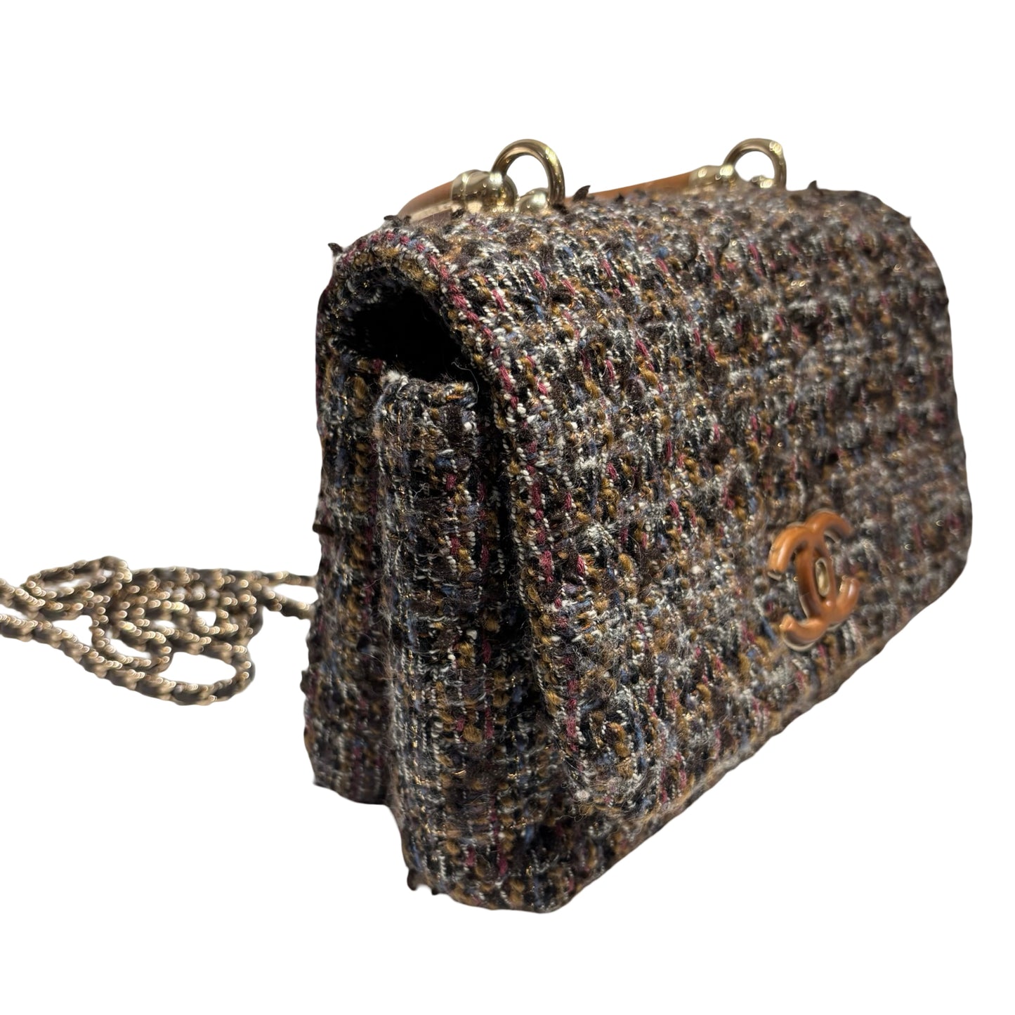 CHANEL KNOCK ON WOOD TOP HANDLE FLAP BAG [3000366]