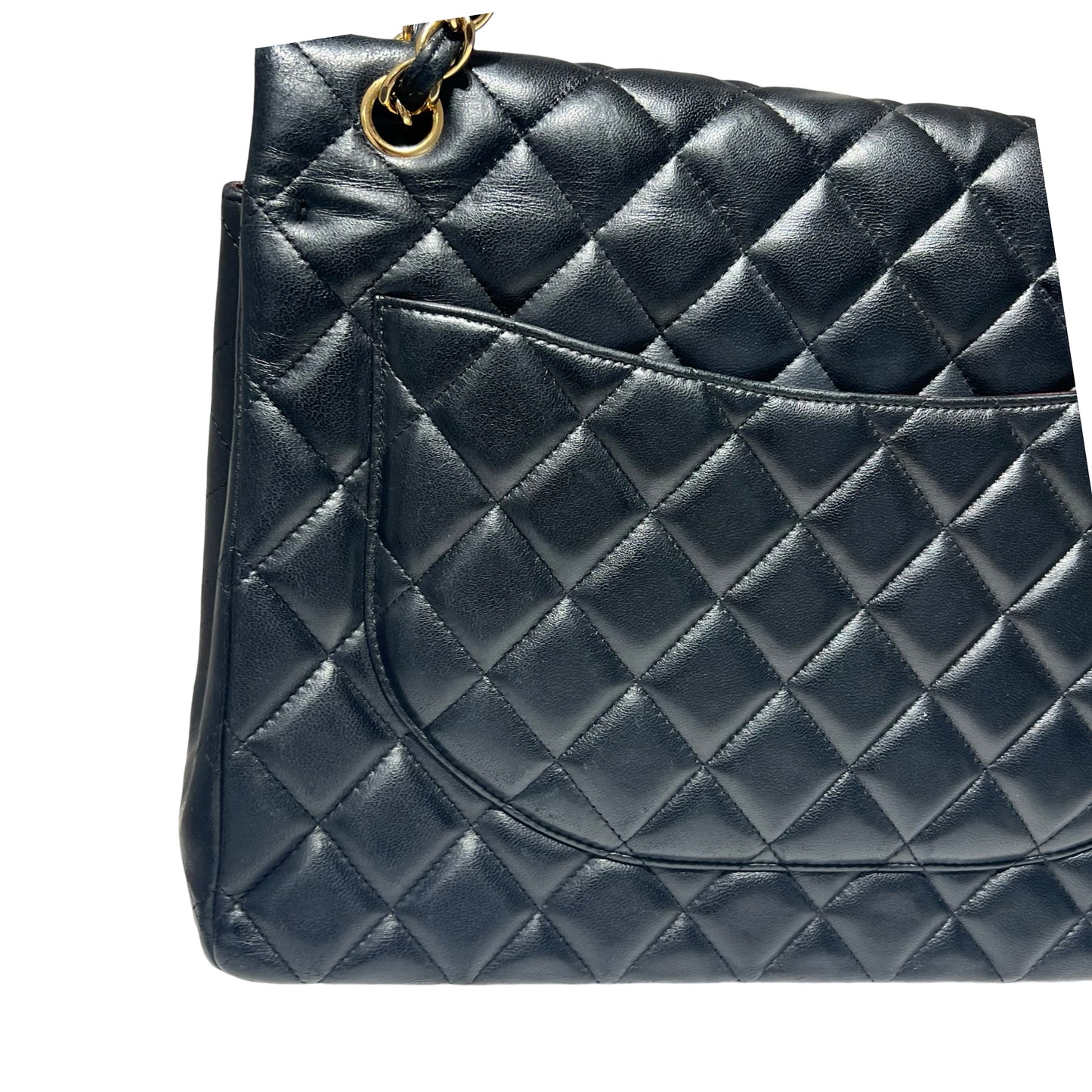 Matelasse Quilted Lambskin Maxi Jumbo Two Way Shoulder Bag [101537]