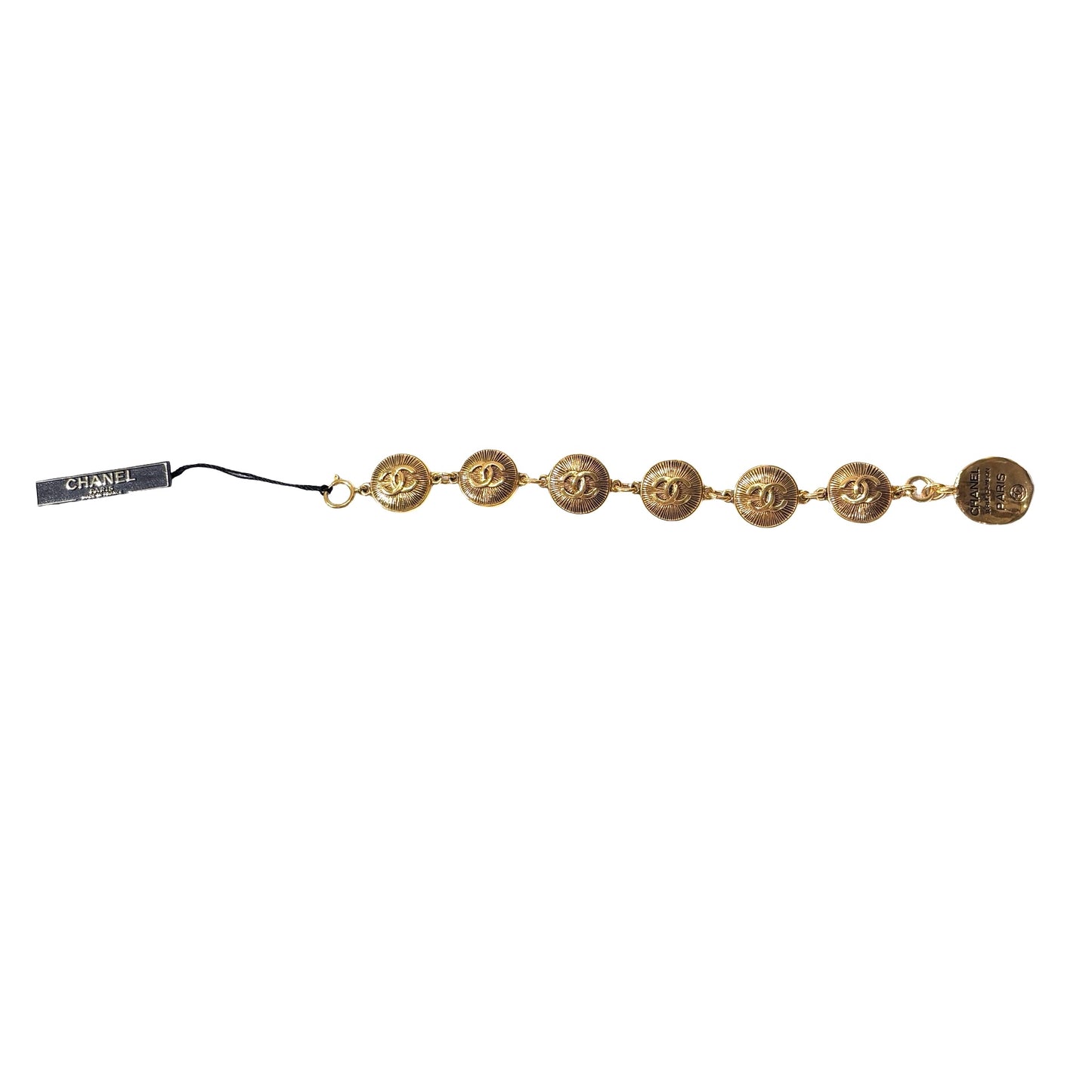 Used CHANEL 31 Rue Cambon Coin Vintage Bracelet Accessories Gold