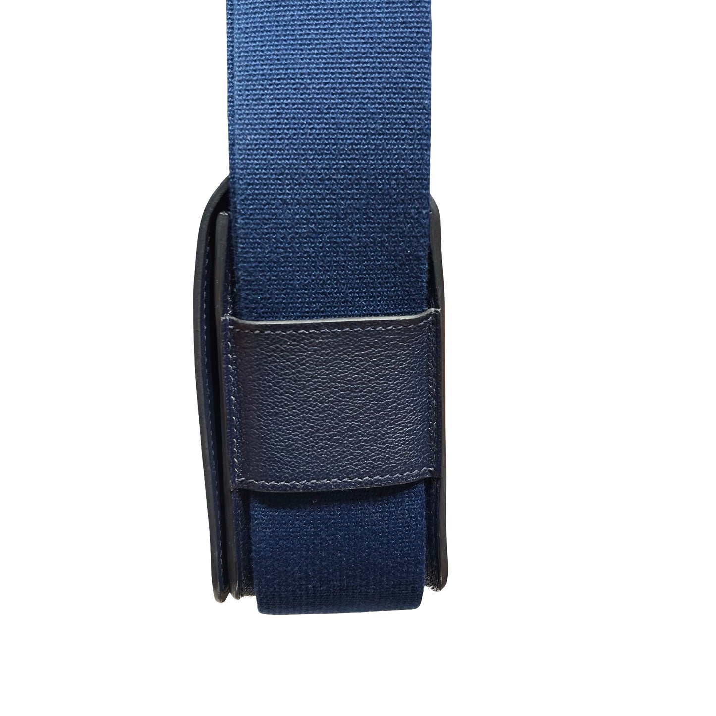 Used HERMÈS Geta Shoulder Bag Navy Blue GHW