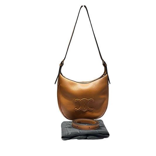 Used CÉLINE Heloise Shoulder Bag Brown GHW