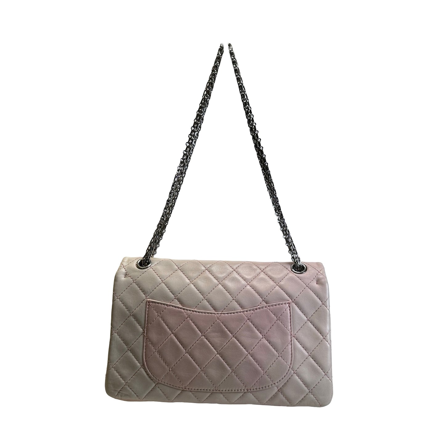 Used CHANEL Quilted 2.55 Reissue Shoulder Bag Pink Cream Ombre