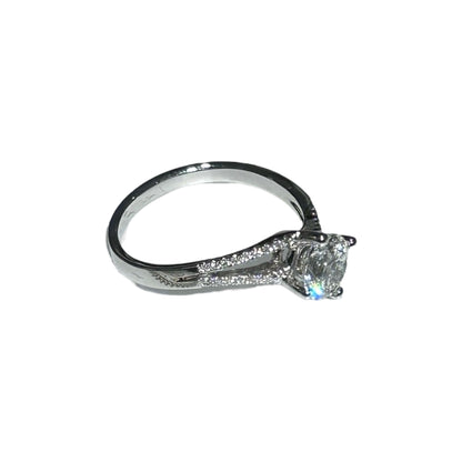 Used NO BRAND Diamond Ring Silver
