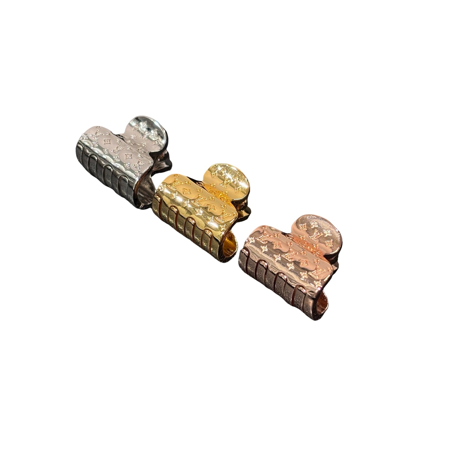 Used LOUIS VUITTON Hair clip Accessories Rose Gold Silver Gold