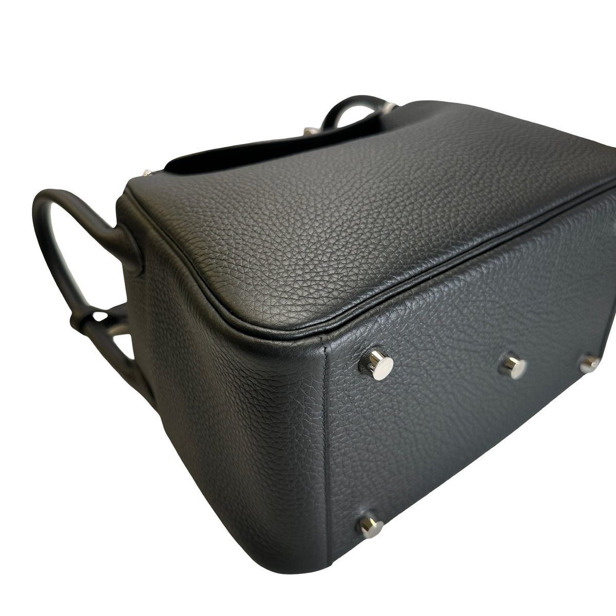 Brand New HERMES Leather Lindy 26 Handbag Black PHW