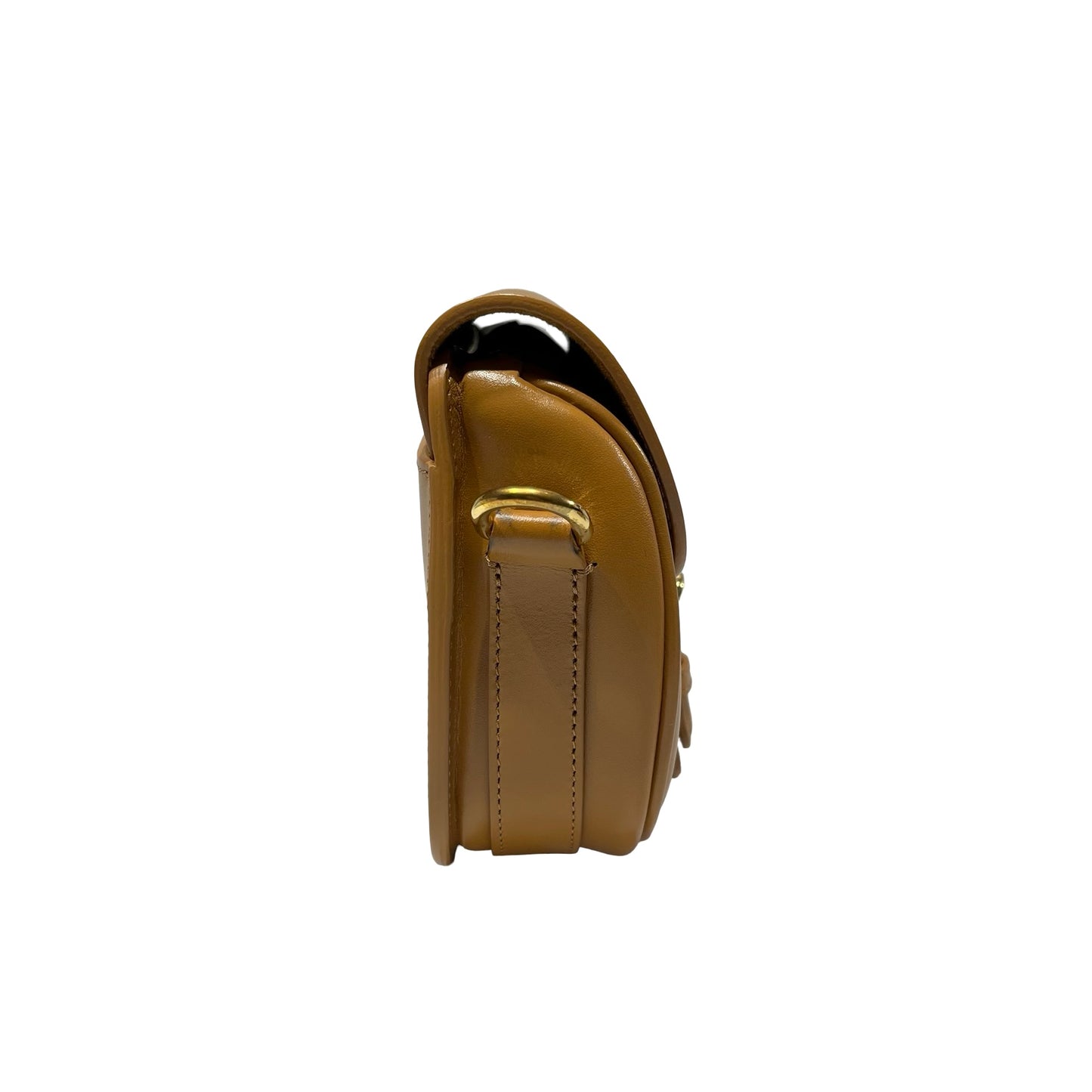 Used CHRISTIAN DIOR Calfskin Leather Bobby Cross Body Bag Brown GHW