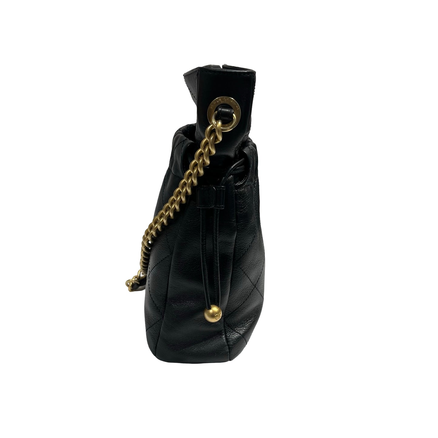 CHANEL BUCKET BAG BLACK GHW [3001201]