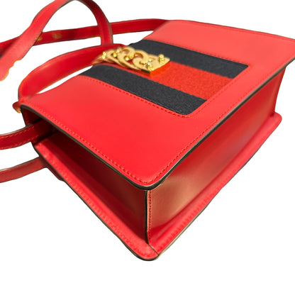 Used GUCCI SYLVIE Cross Body Bag Red GHW
