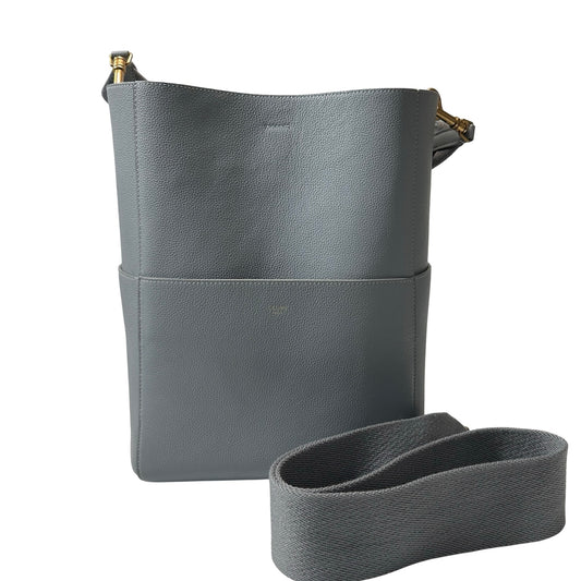 Used CÉLINE Shoulder Grey GHW Shoulder Bag