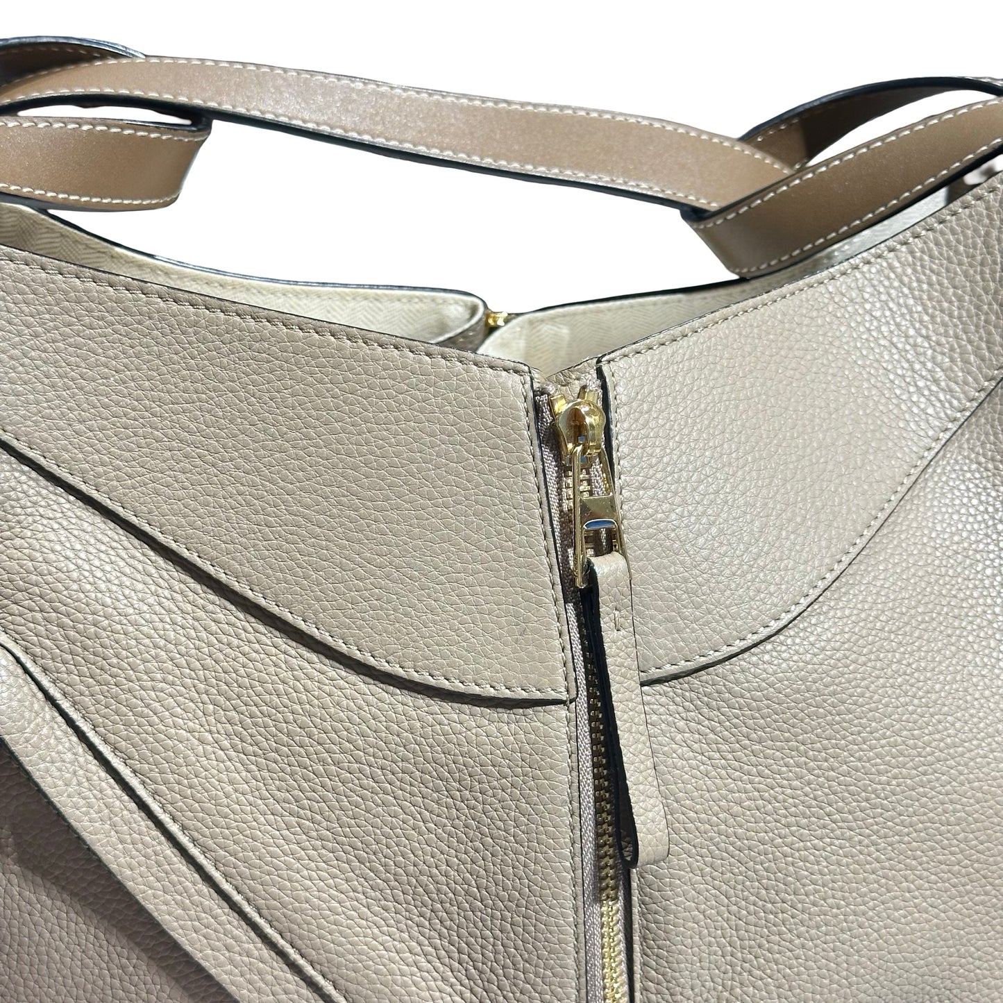 Used LOEWE Hammock Small Two Way Shoulder Bag Beige