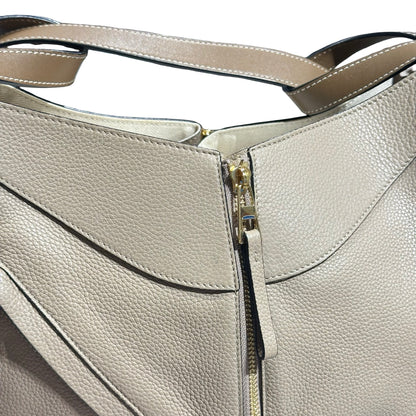 Used LOEWE Hammock Small Two Way Shoulder Bag Beige