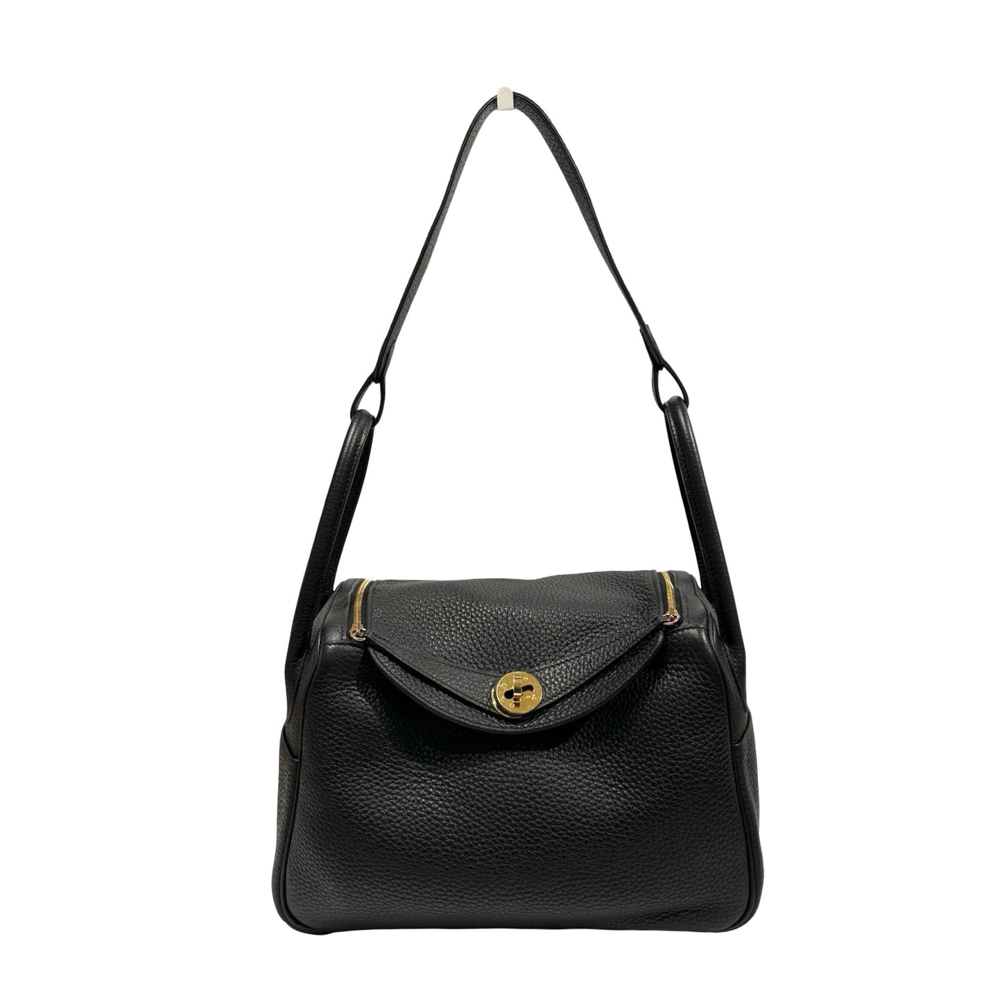 Used Hermès TC Shoulder Bag Black GHW