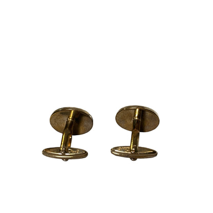 Used DIOR Yellow Gold Vintage Cufflinks Brooch