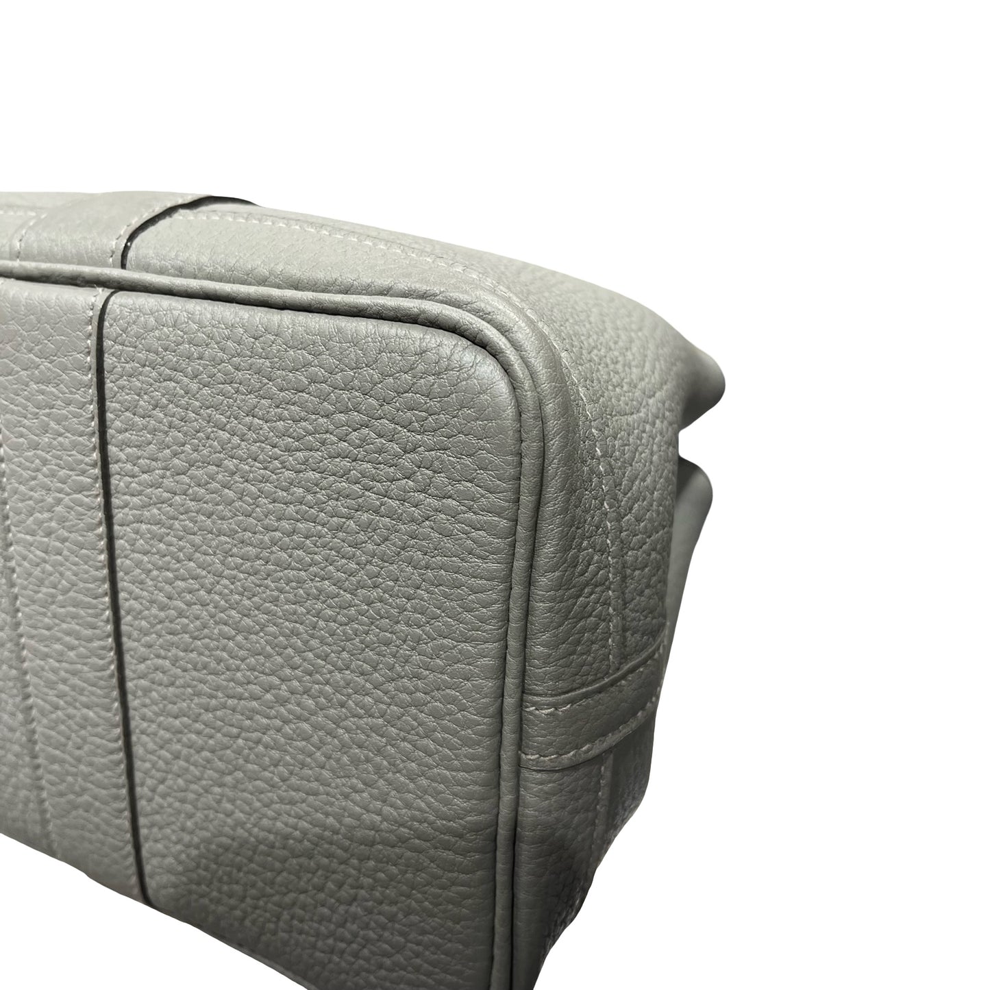 Used HERMÈS Leather GP 30 Basket Bag Grey