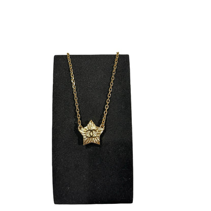 Used Chanel Star Pendant Necklace Accessories GHW White